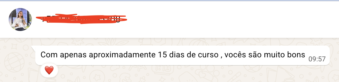Print do WhatsApp com a mensagem da Moni.